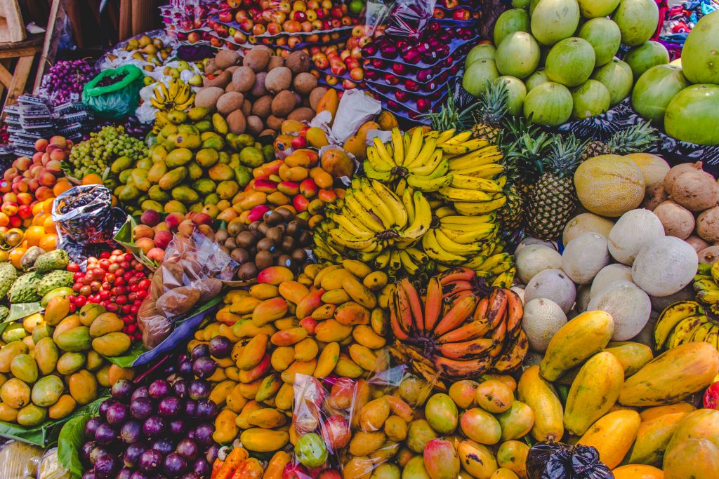 tropical fruit for sale, typical to what you'll see during an itinerary guatemala in 2 weeks