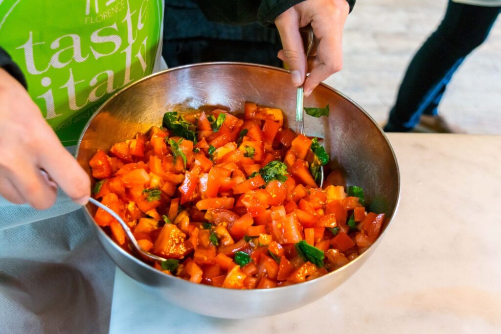Things to Eat in Florence: Cooking Class in Tuscany, Bruschetta
