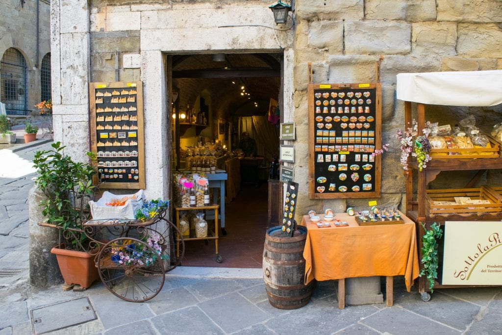 storefront in arezzo italy