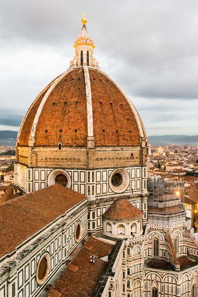 florence duomo as seen from top of bell tower, an amazing stop during 2 days in florence italy