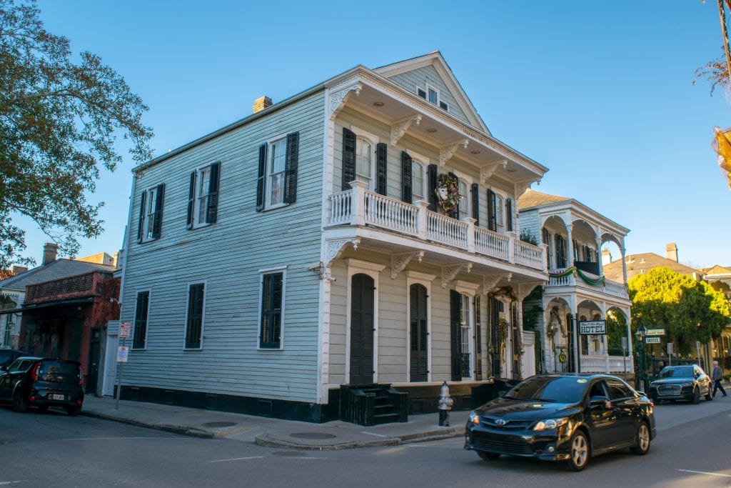House in the French Quarter seen from the side, 3 Day New Orleans Itinerary