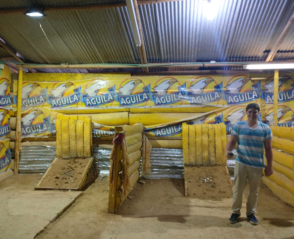 jeremy storm playing tejo in salento colombia