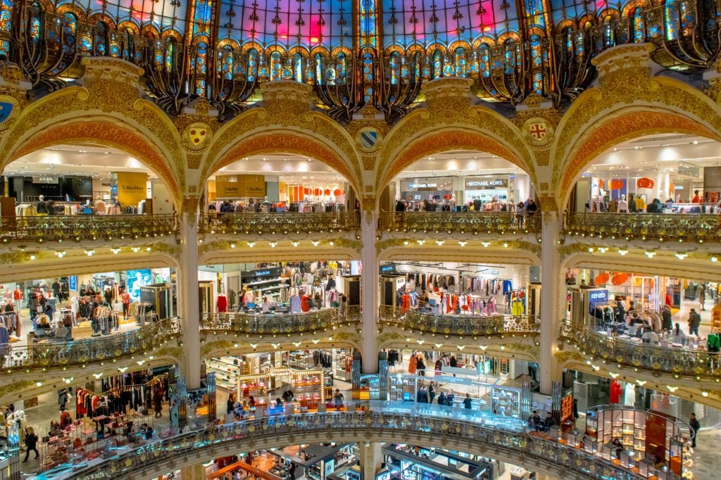 Second trip to Paris: Galeries Lafayette