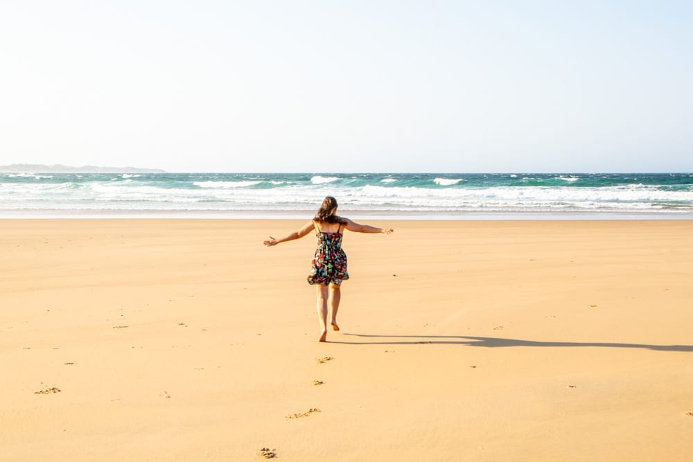 Tofo, Mozambique: Girl on Beach