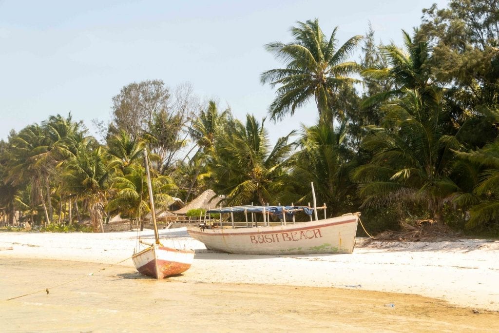 Sailboats in Vilanculos Mozambique