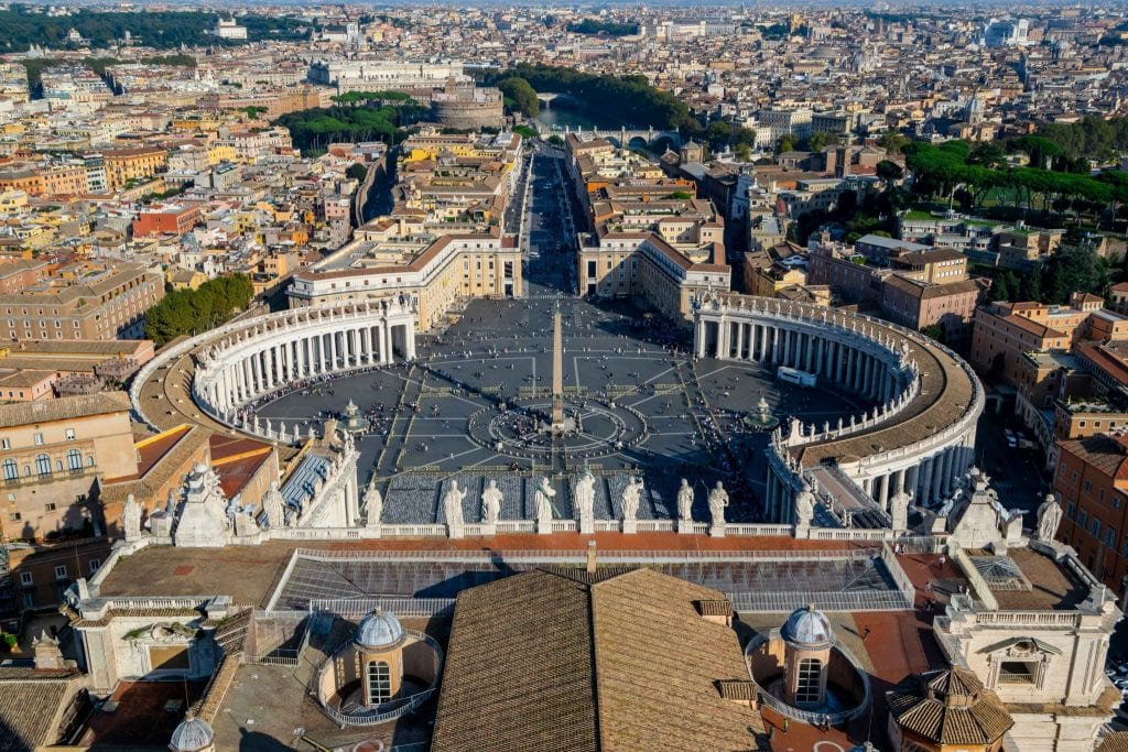 St. Peter's Square from above, Rome in One Day - Rome in a Day