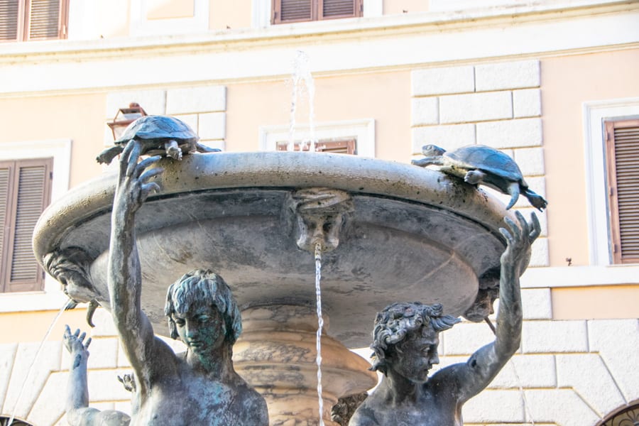 Piazza Mattei Turtle Fountain
