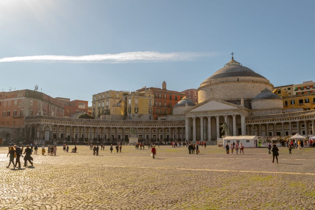 piazza del plebiscito in naples italy, the perfect start to a one day naples itinerary
