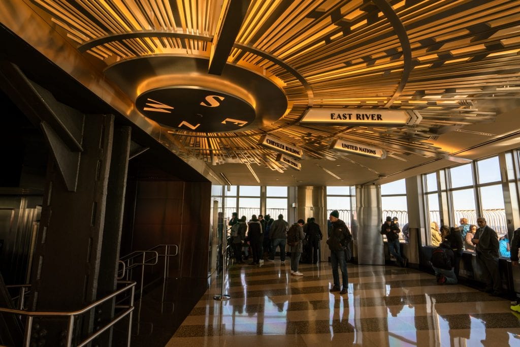 Empire State Building or Top of the Rock: Interior of Empire State Building Observation Deck