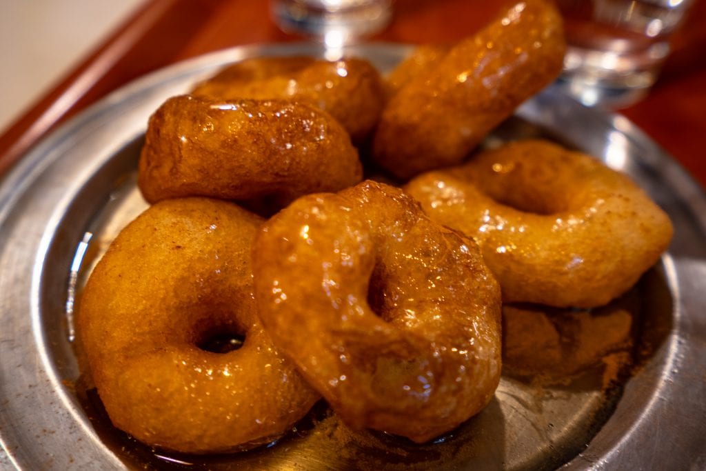 Close up of Loukoumades on Athens food tour, 2 days in Athens itinerary