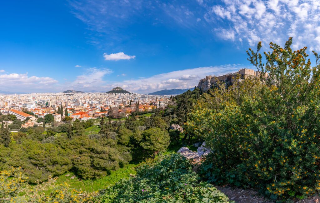 View of Athens from Mars Hill, two days in Athens itinerary