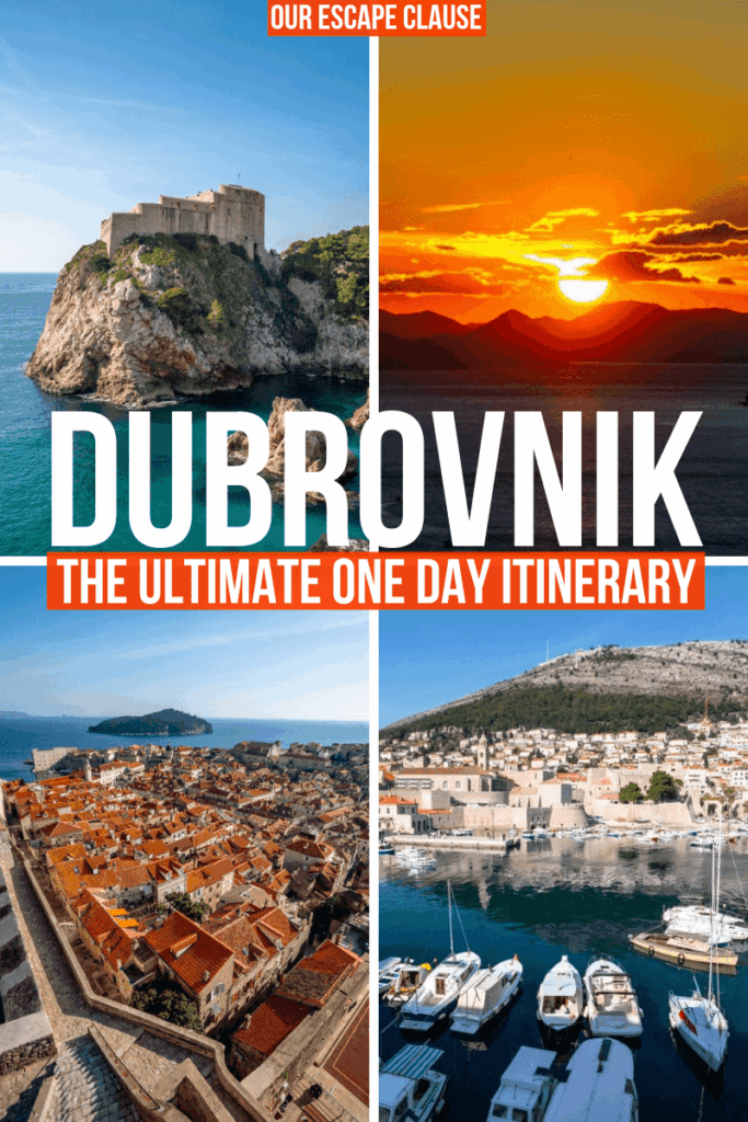 The Ultimate One Day in Dubrovnik Itinerary #dubrovnik #croatia