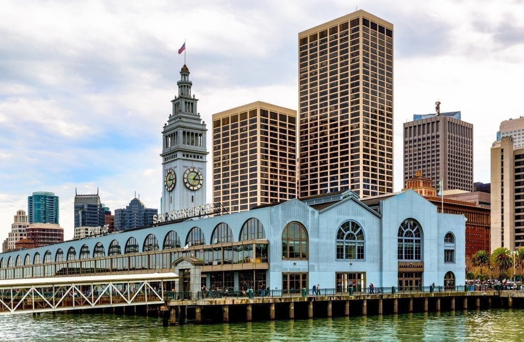 Ferry Building Marketplace as seen from the outside, one of the best places to eat during a 3 day San Francisco itinerary
