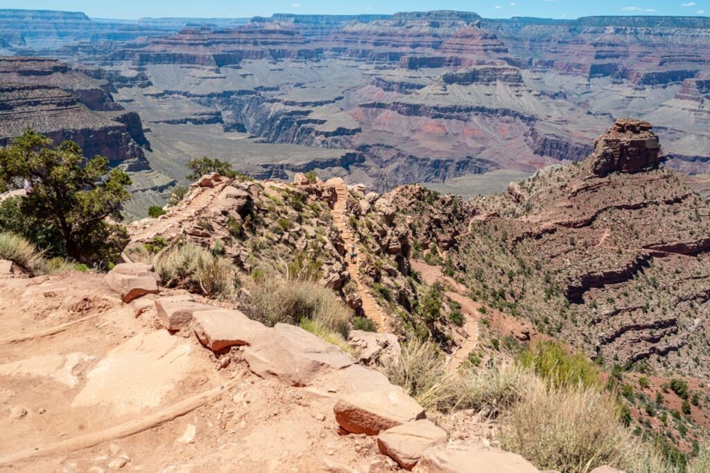 south kaibab hiking trail in grand canyon, one of the best things to do in usa attractions