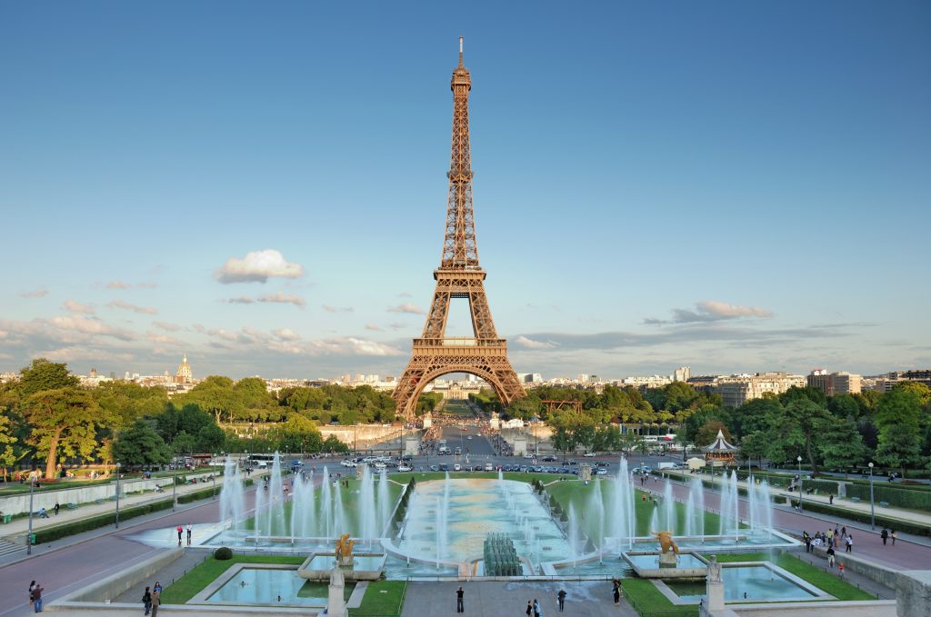 eiffel tower as seen from trocadero gardens, a europe bucket list destination
