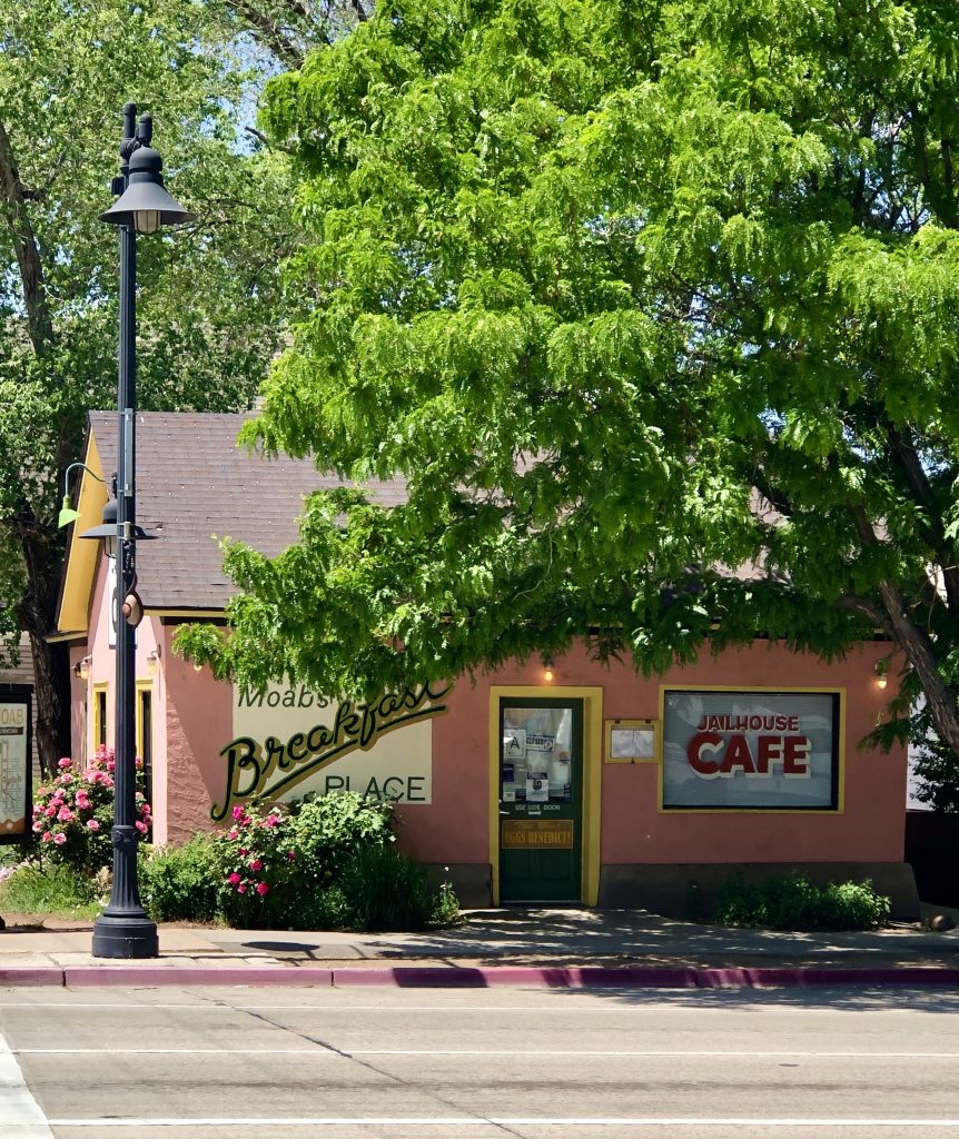 front facade of jailhouse cafe, one of the best breakfast moab utah