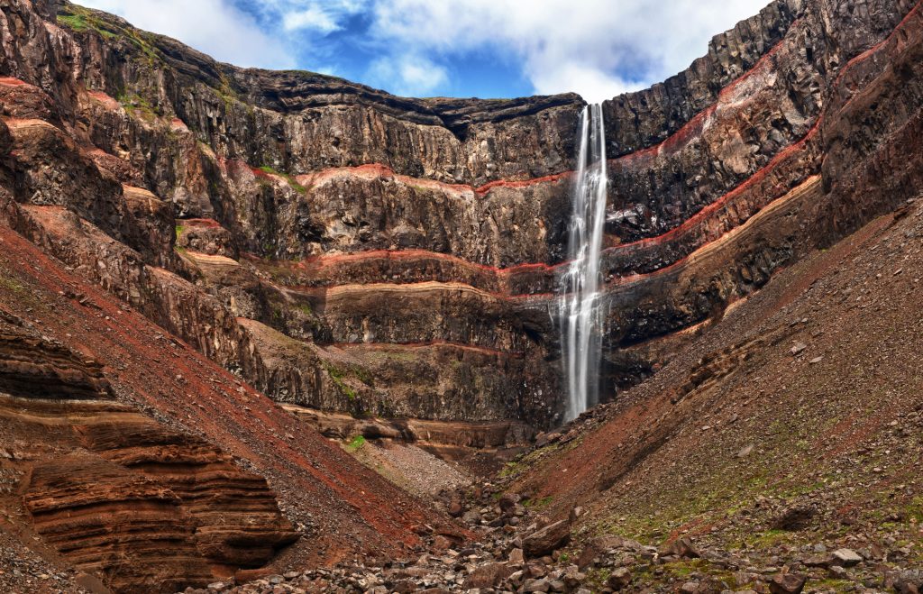 hengifoss waterfall, one of the best waterfalls iceland
