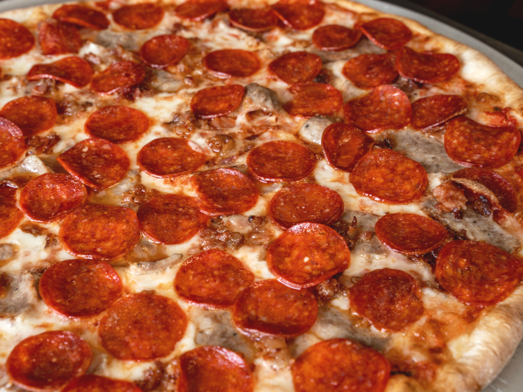 new york style pepperoni pizza