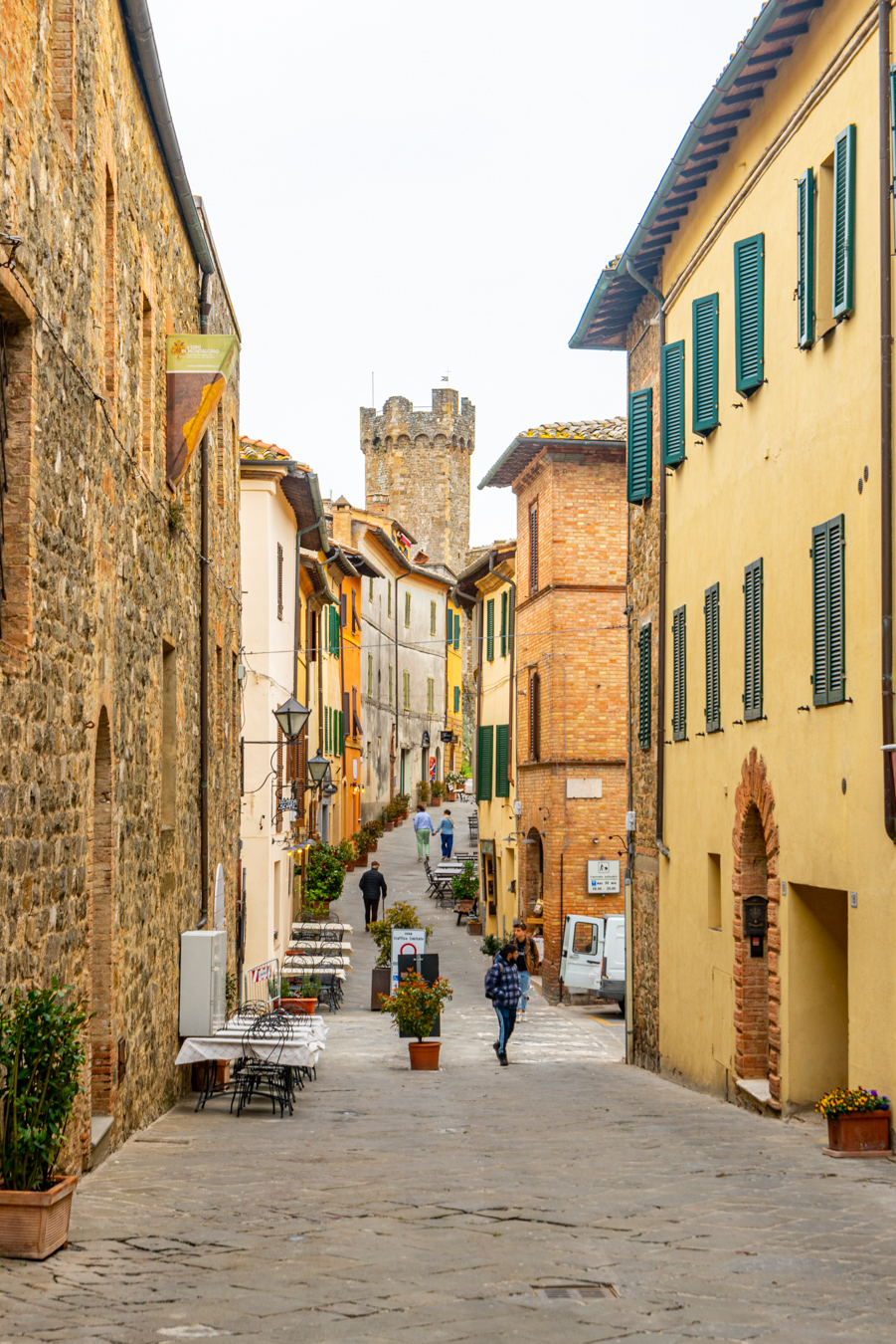 a gray morning in montalcino italy