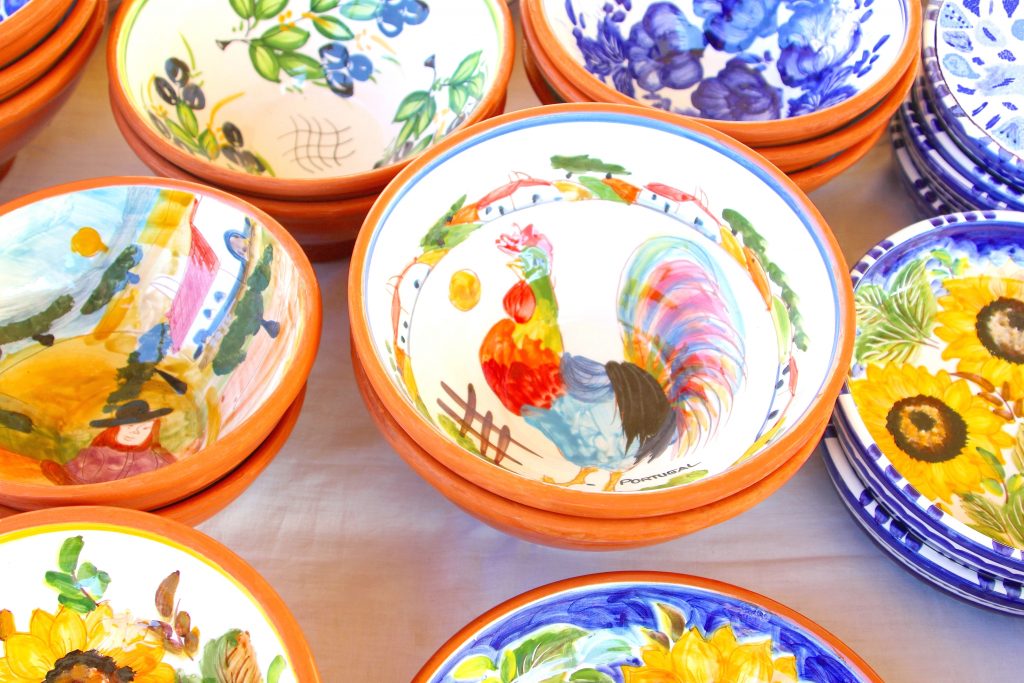 ceramic portuguese bowls for sale painted in colorful patterns