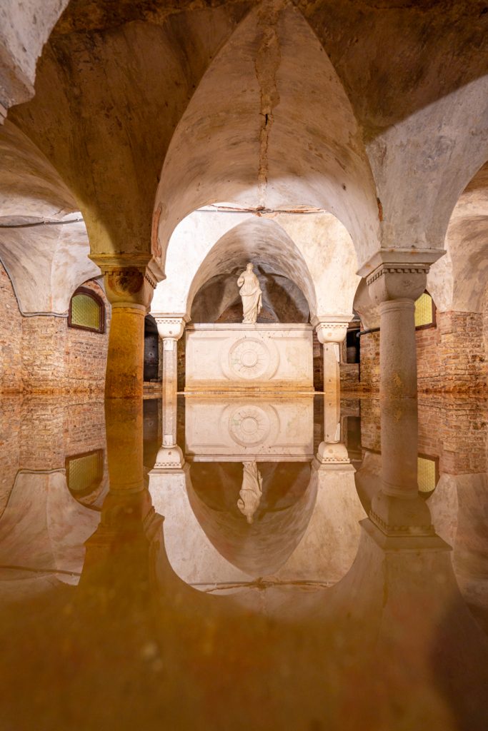 flooded crypt of san zaccaria, one of the best hidden gems in venice italy