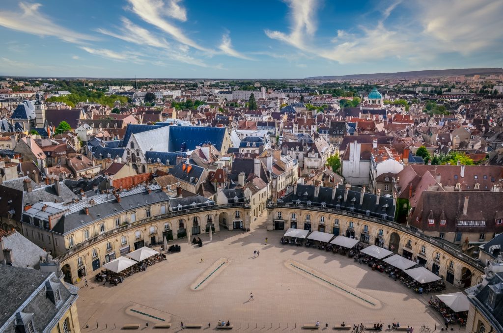 view of liberation square from the tower of phillip the good
