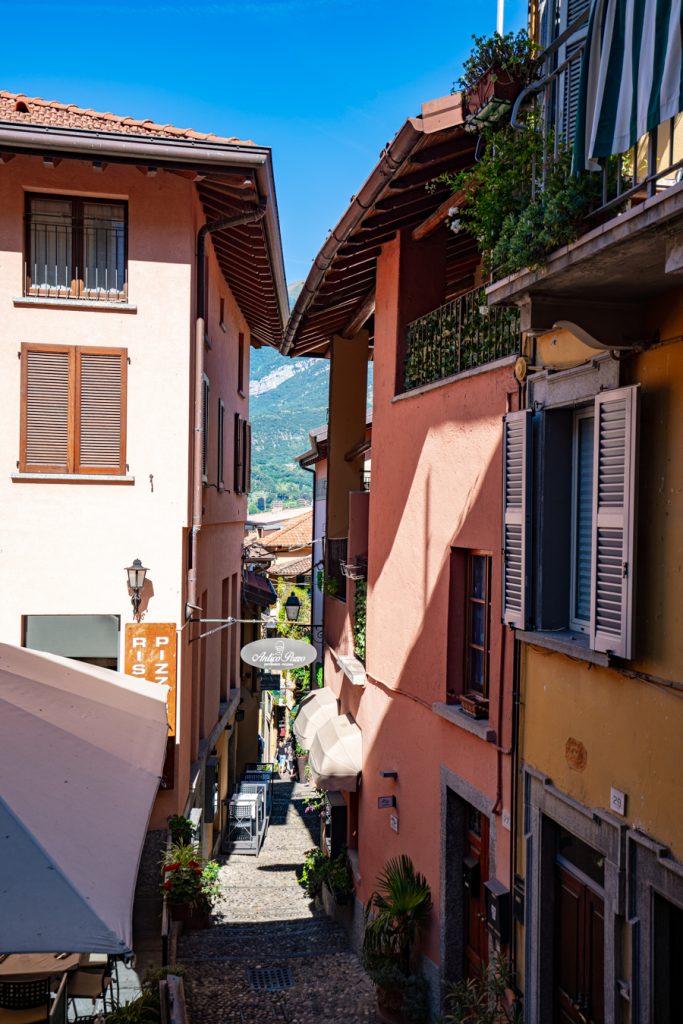 view from apartment balcony in bellagio lake como