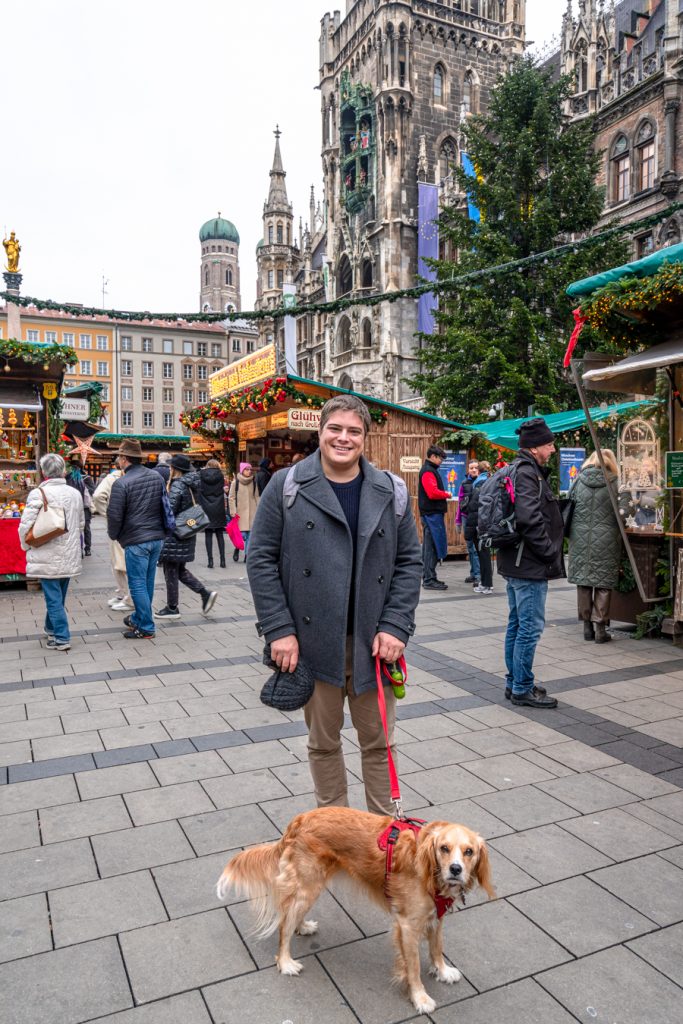 jeremy strom and ranger storm visiting munich christmas market