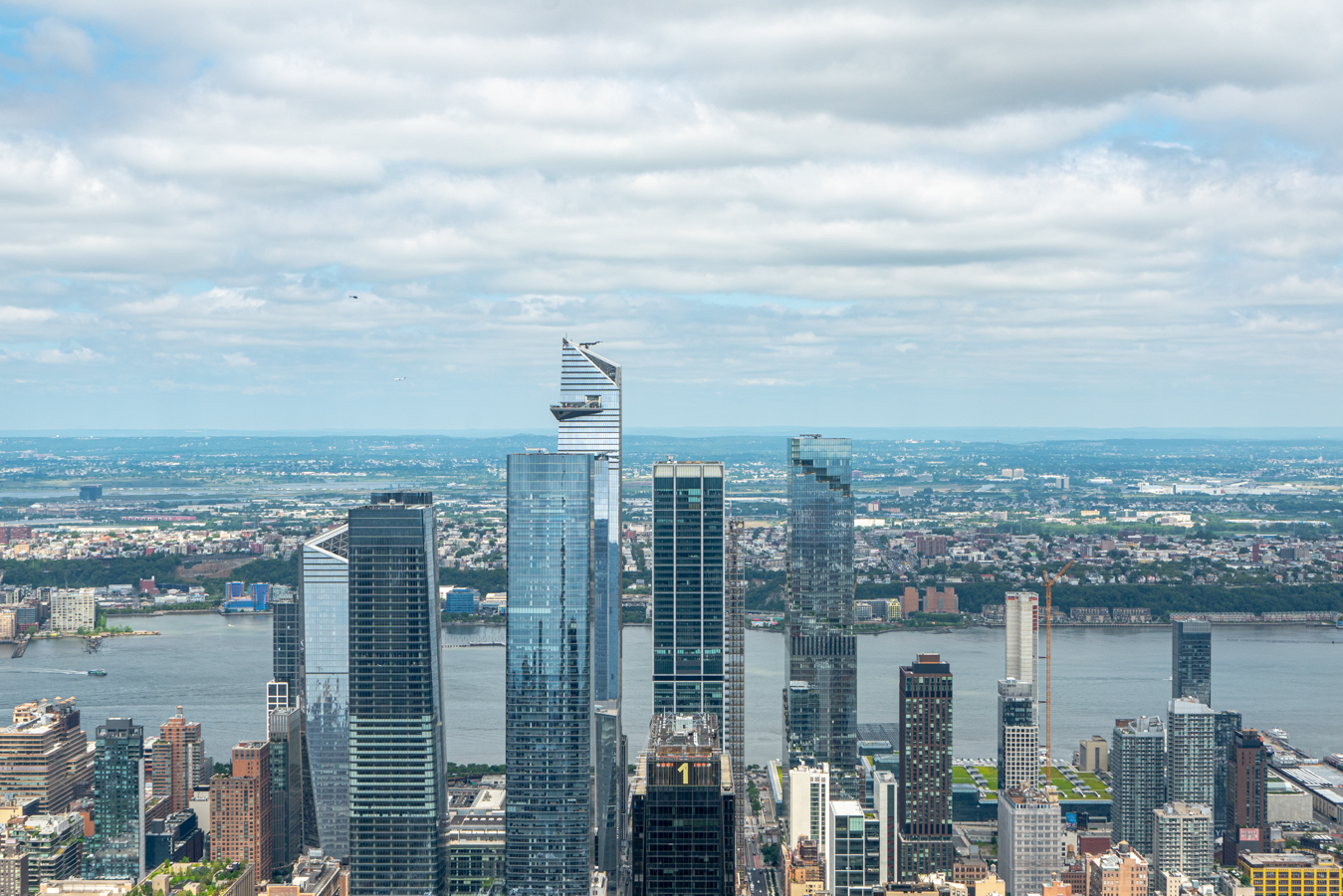 views of skyscrapers from the empire state building observation decks nyc