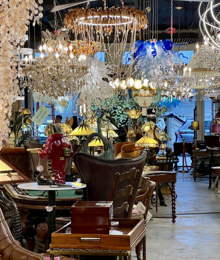 antique and home furnishing store interior as seen when shopping in new orleans louisiana