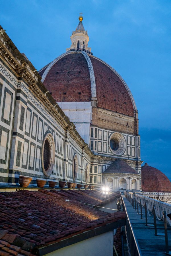 view of florence cupola from the duomo terraces on a walks tour